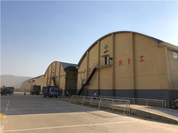 江西宜春糧庫拱形波紋鋼屋蓋工程